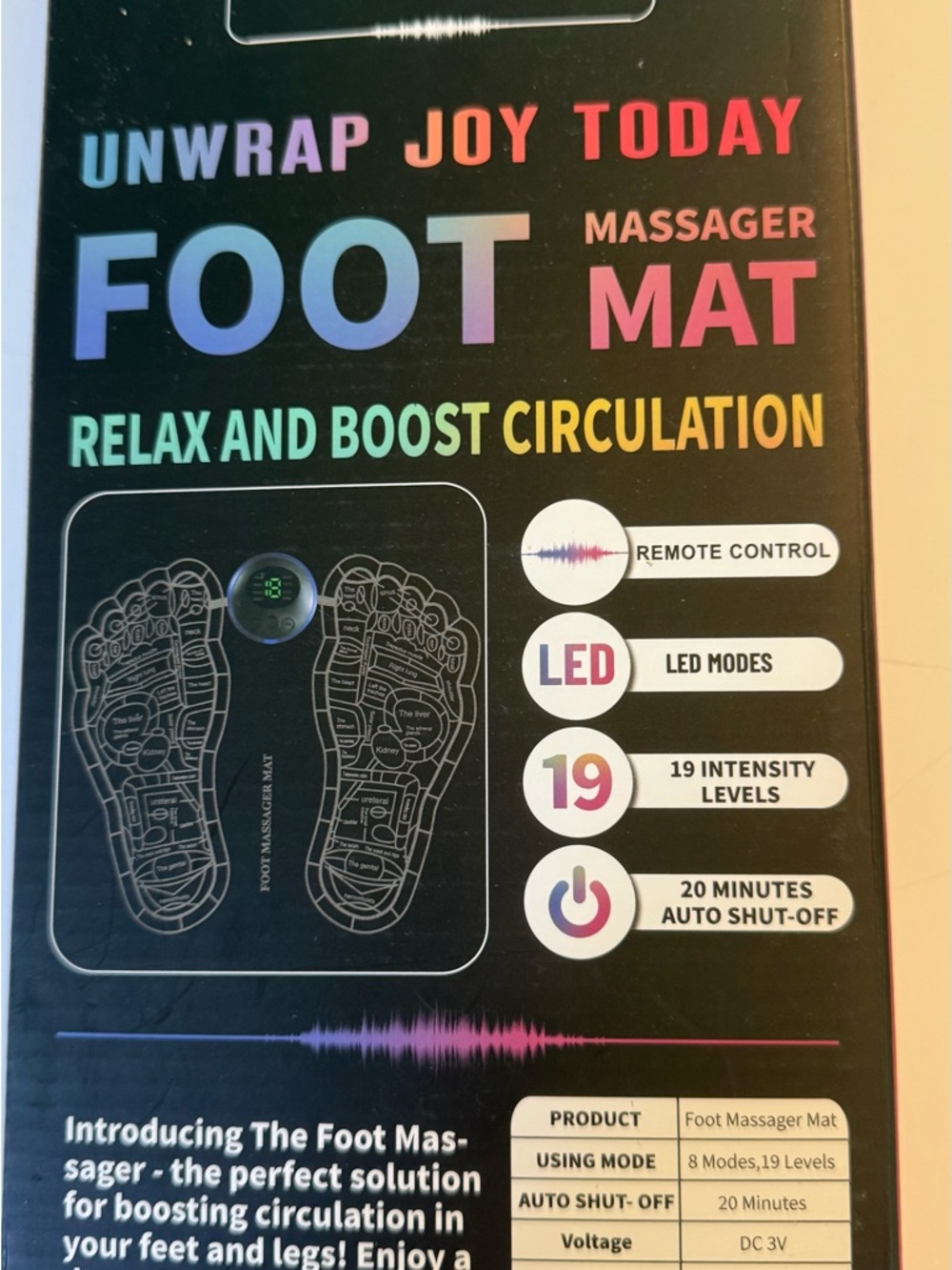 EMS Foot Massager Mat-New